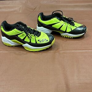 Men's Athletic Shoes - Neon Green & Black Performance Turf Shoes